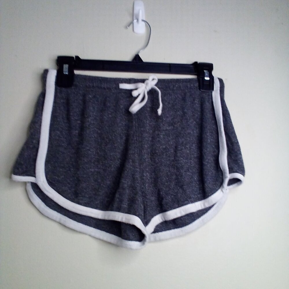 Aeropostale Shorts Women S Running Athletic Drawstring Gray White